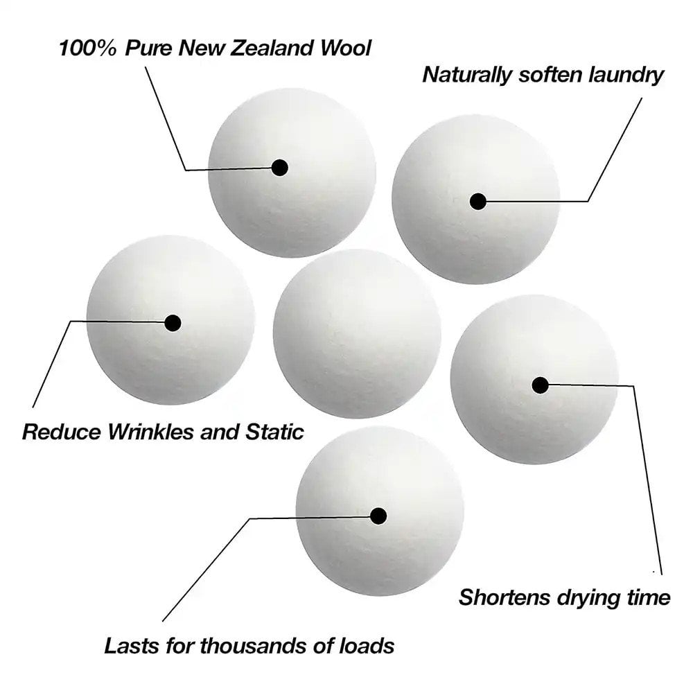 Virginia & Rook 6 XL Wool Dryer Balls