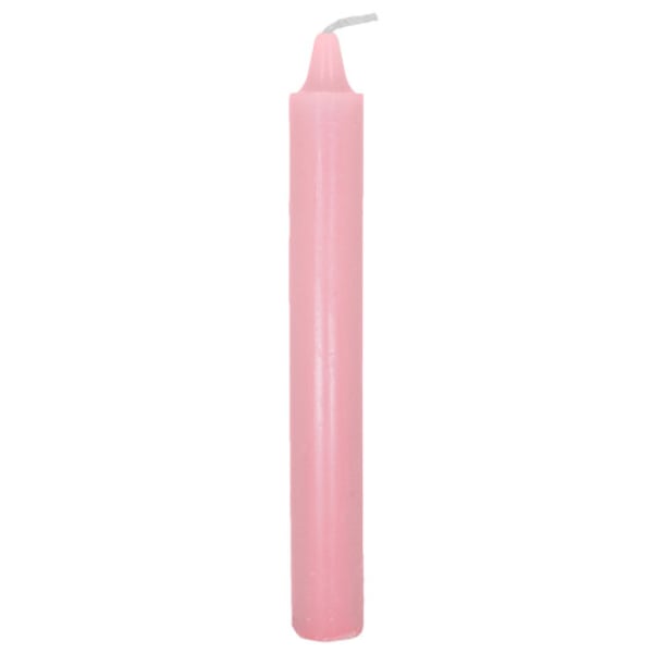 6 inch taper candle in pink