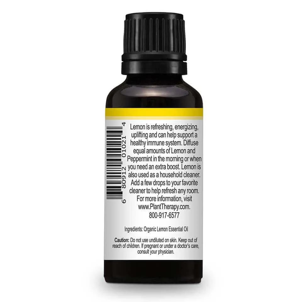 Lemon Organic Essential Oil in 1oz/30mL