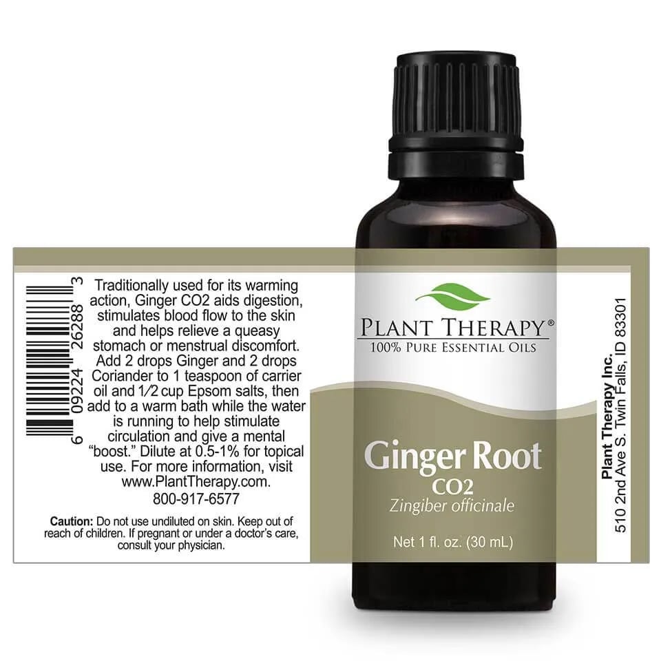 Ginger Rood CO2 Essential Oil in 1oz/30mL