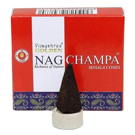 Vijayshree Golden Nag Champa Incense Cones