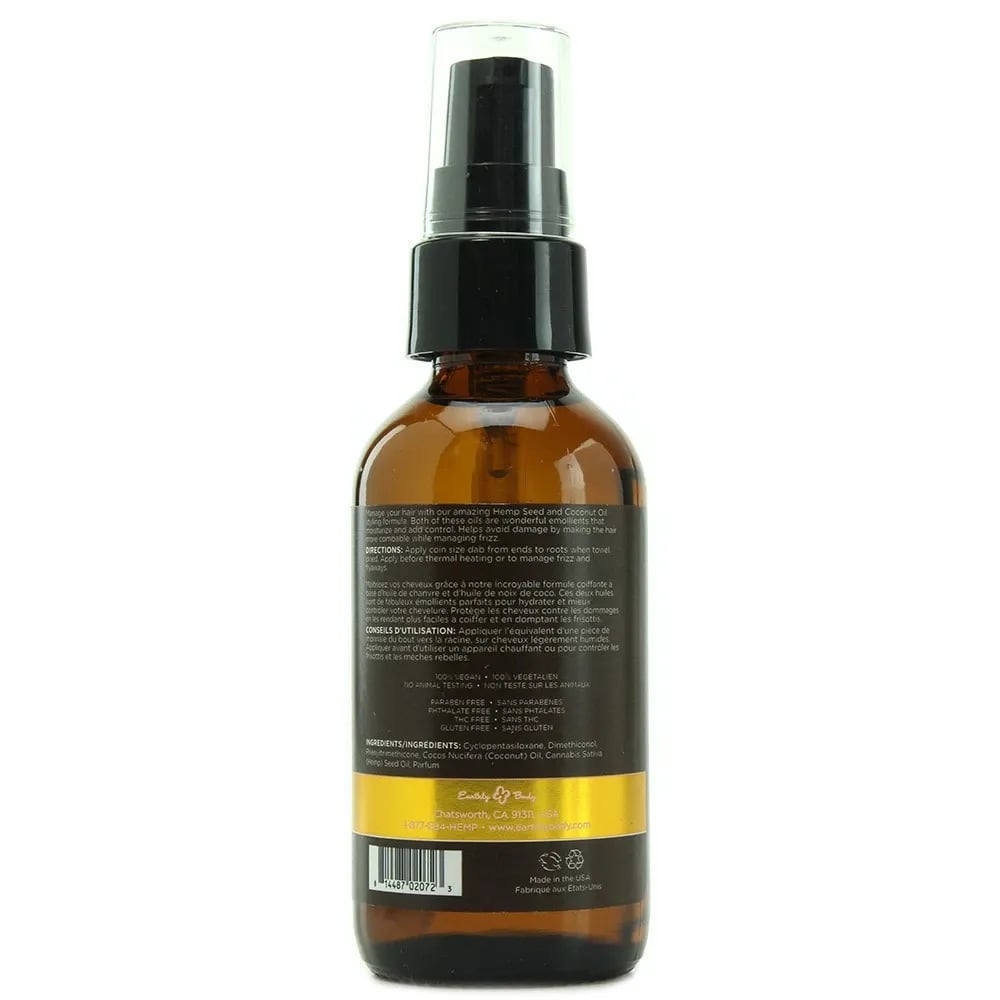 hemp seed hair care styling elixir in 2 oz