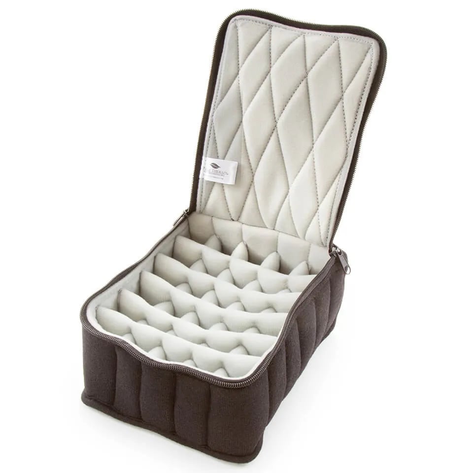 Soft Carrying Case 30 Bottles in Black/Light Grey