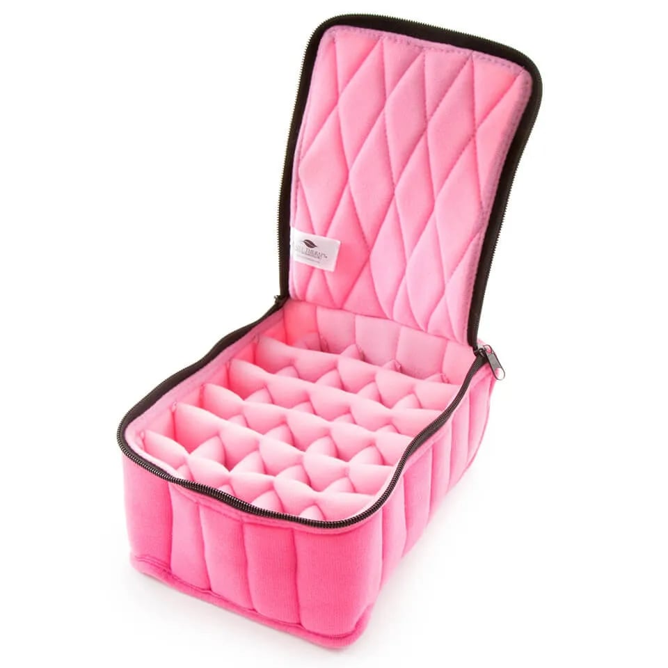 Soft Carrying Case 30 Bottles in Fuchsia/Soft Pink