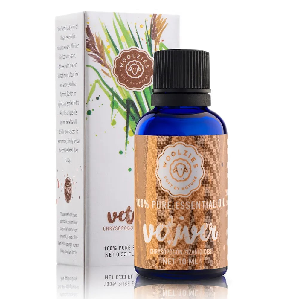 Woolzies Vetiver Essential Oil in .33oz/10mL