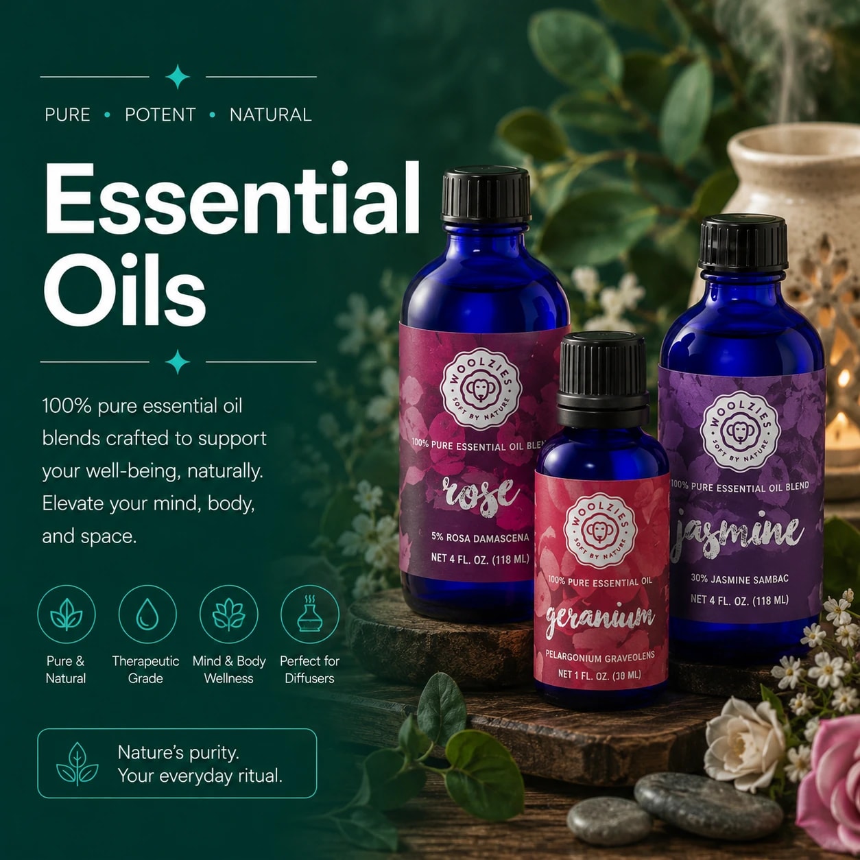Virginia & Rook Essential Oils collection