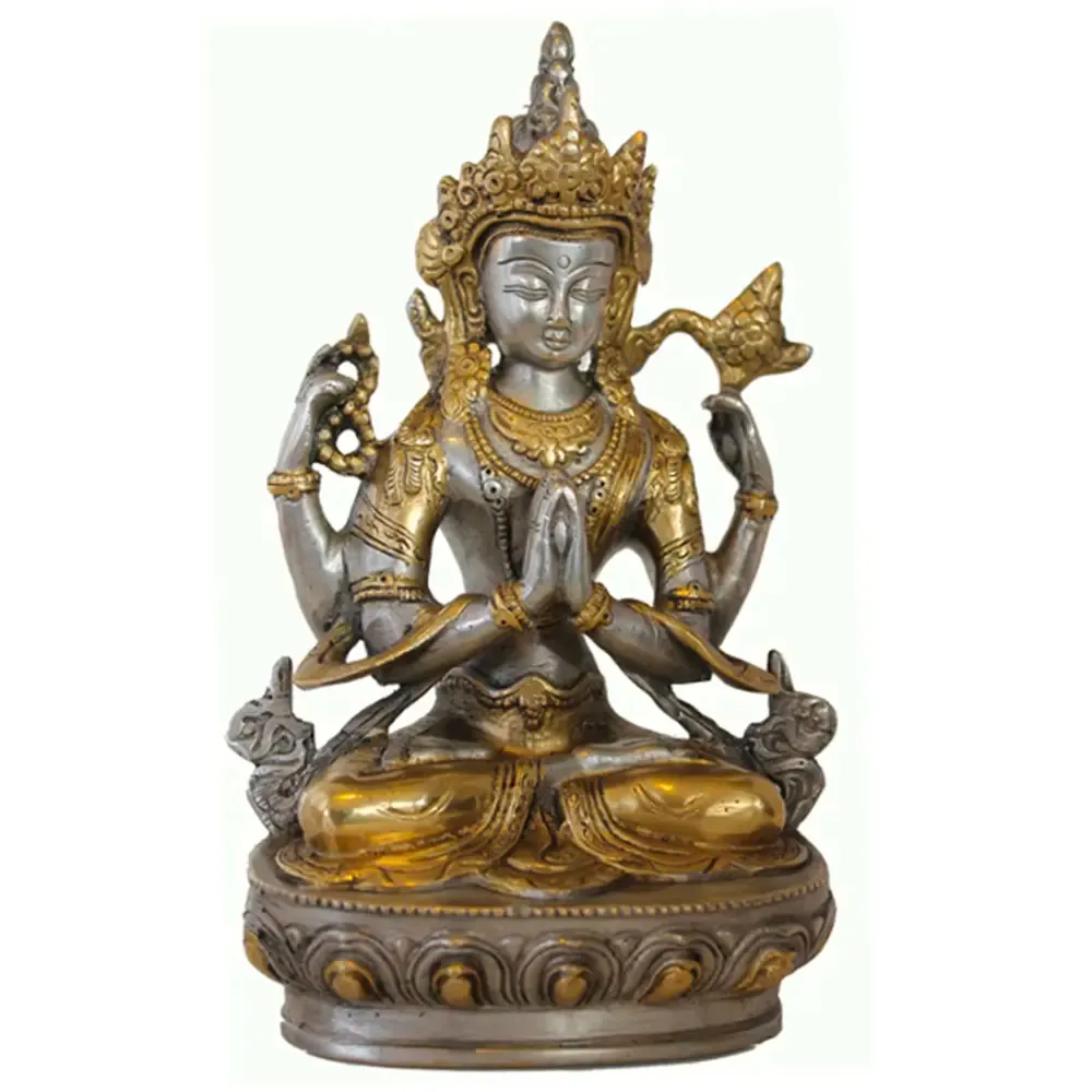 Sitting Buddha Murti in 8”