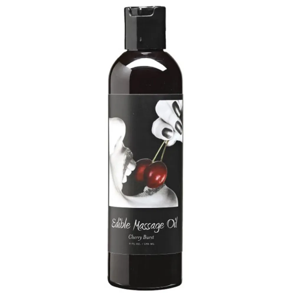 edible massage oil 2oz/60ml in cherry burst