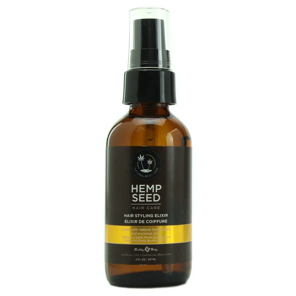 hemp seed hair care styling elixir in 2 oz